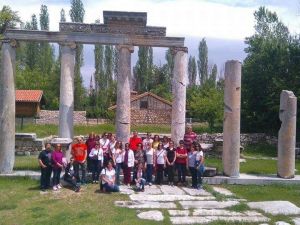 Alman turistlerden Aizona Antik Kenti’ne ilgi