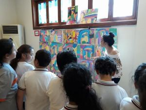 Atıklardan yapılan resimlere büyük ilgi