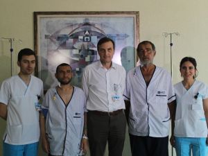 İki hasta gerçekleşen nakille böbrek kardeşi oldu