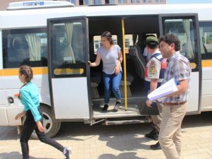 Jandarmadan öğrencilere uygulamalı trafik eğitimi