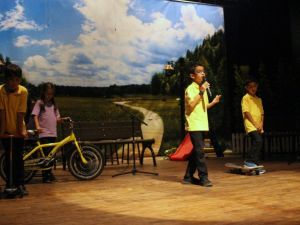 Minikler sanatsal yönlerini konuşturdu