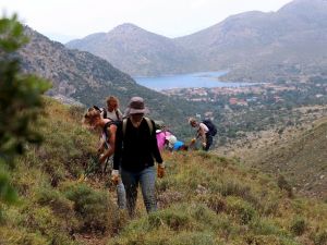 Antik Karia yolunun gönüllü işçileri
