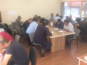 Servis şoförlerine verilen 30 saatlik kurs sona erdi