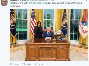 Kuzey Kore lideri Kim’le görüşmesi beklenen Trump, TV yıldızı Kim ile görüştü