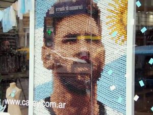 6 bin tokadan Messi portresi