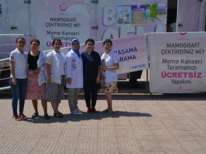 Kanser tarama tırı ‘Pembe Prenses’ Aliağa’da