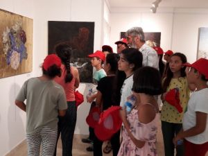 Öğrencilerden sergi ziyareti