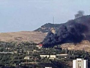 Ankara’da askeri kışlada çatı yangını