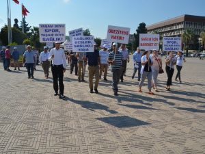 Aliağa’da kamu görevlileri ve vatandaşlar sağlık için yürüdü