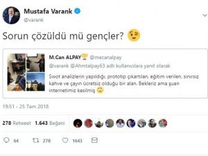 Genç kâşiflerin internet problemini Bakan Varank çözdü