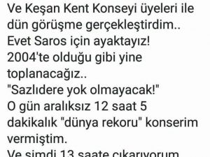 Haluk Levent tekrar rekora hazırlanıyor