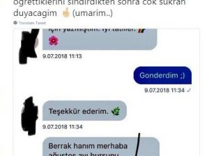 Berrak Tüzünataç’ın burs verdiği çocuk konuştu