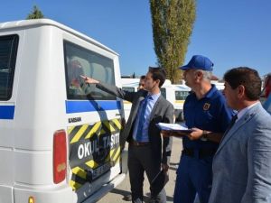 Kaymakam İrdelp’den servis araçlarına sıkı denetim