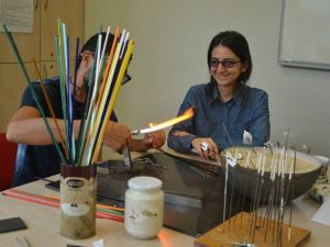 PAÜ, AMATEM’de cam atölyesi etkinliği yapıldı