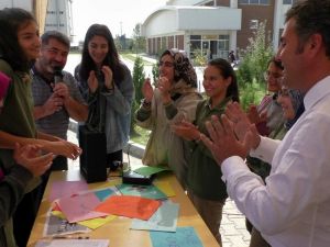 Nazilli’de öğrenciler kulüplerine üye bulmak için yarıştı