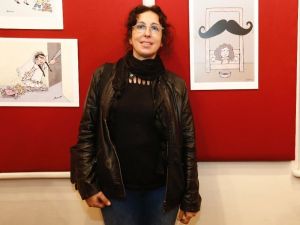 Kadın sorunu çizgilerle anlatıldı