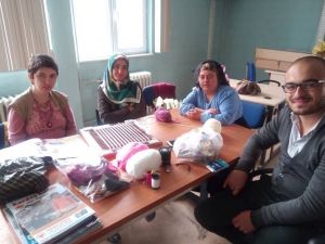 Engelliler için el sanatları kursu