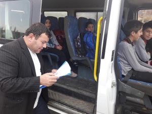 Öğrenci servisleri denetlendi