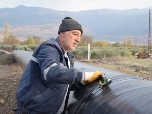 Manisa’nın ikinci doğalgaz hattı Güzelhisar Ovası’na ulaştı