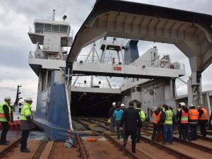 Bandırma-Tekirdağ arası Tren Ferry deneme seferi tamamlandı