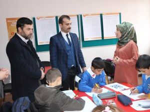 Kaymakam Yenigün’den kurslara ziyaret