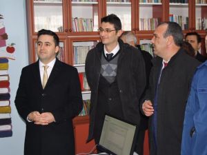 Karpuzlu’da Ali Devrim Kütüphanesi hizmete açıldı