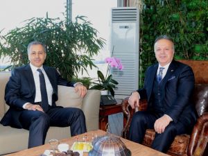 İstanbul Valisi Ali Yerlikaya TİM Başkanı İsmail Gülle’yi ziyaret etti