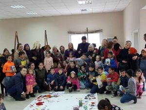 Gerenköylü çocuklar kitaplar ile şenlendi