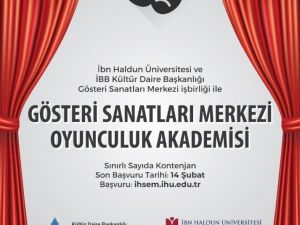 Oyunculuk Akademisi için son başvuru 14 Şubat