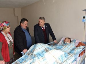 Başkan Çerçi’den talihsiz gencin ailesine ziyaret