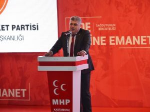 MHP İl Başkanlığı Cide Belediye Başkanı adayını tanıttı