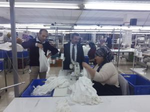 Tekstil fabrikasında yeniden işbaşı yaptılar
