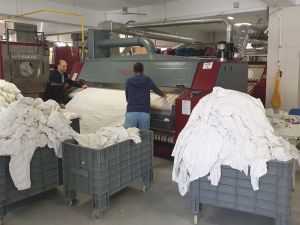 PAü Hastanesi’ne modern çamaşırhane