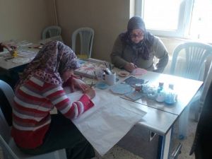 Köylerde çini işlemeciliği kursuna ilgi