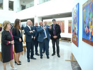 “Kazakistan Sanatçıları Resim Sergisi” açıldı