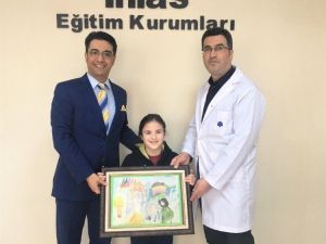 İhlas Koleji öğrencisi ’sağlık’ temalı resim yarışmasında birinci oldu
