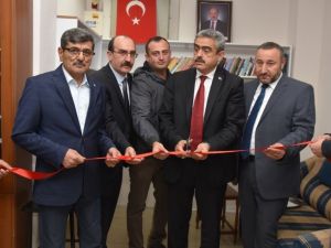 Başkan Alıcık, Öğretmen Baki Çuval Kitaplığı’nın açılışına katıldı