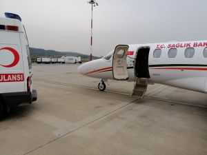 Ceren bebek, ambulans uçakla Ankara’ya sevk edildi