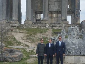 Kaymakamlar Antik Kent’te buluştular