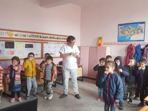 Hisarcık’ta öğrencilere ağız diş sağlığı eğitimi