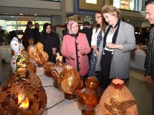 Kursiyerlerin eserleri görücüye çıktı