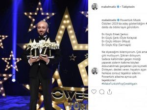 Powertürk Müzik Ödülleri’ne Mabel Matiz damga vurdu