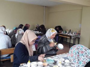 Hisarcık’ta Çini İşlemeciliği kursu açıldı