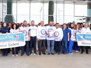 Manisa Sağlık-Sen’den şehir hastanesinde ‘aşırı iş yükü’ eylemi