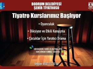Bodrum Şehir Tiyatrosu kursları başlıyor