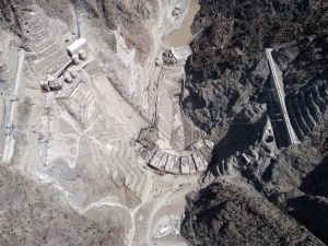 Yusufeli Barajı’nda birinci dalya tamam