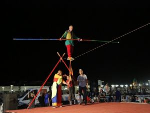 İp canbazları 40 yıl aradan sonra Torbalı’daydı