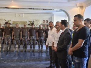 Berdan Mardini, polislerin mutluluğuna ortak oldu