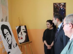 Lise öğrencilerinin resim sergisi ilgi gördü
