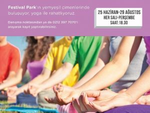 Şehrin yorgunluğu açık havada yoga ile atılacak